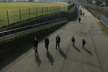 Approach to the Amex stadium, 10/3/12