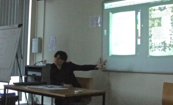 Guyda presenting at the seminar, 6/10/11