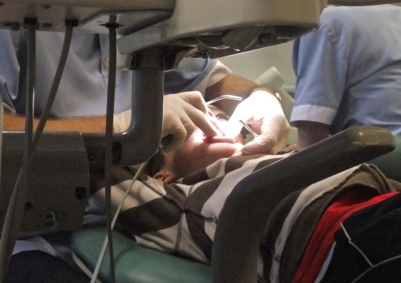 Joe at dentist, 11/10/11