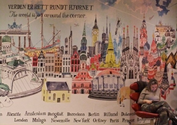 Bergen airport mural, 29/11/11