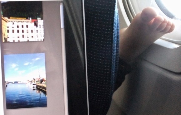 Foot on plane, 10/11/11