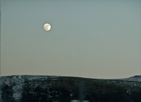 Full moon from train, 6/2/12