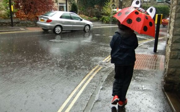 Joe in rain, 26/4/12