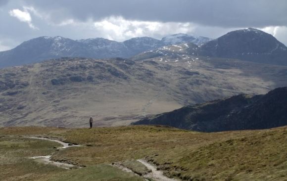 Walker on Hindscarth, 13/4/12