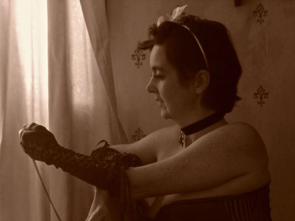 Clare in costume, 14/5/12