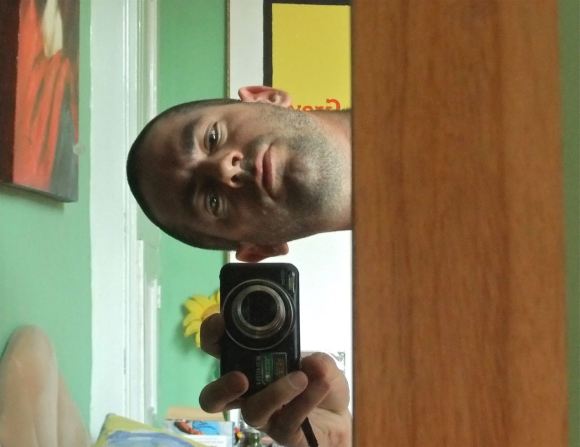 Drew with shaved head, 12/6/12