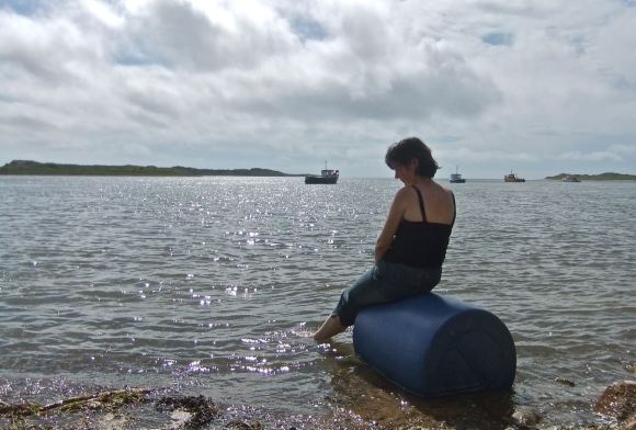 Clare at Ravenglass, 21/8/12