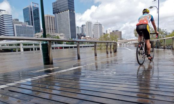 Brisbane River boardwalk, 28/1/13