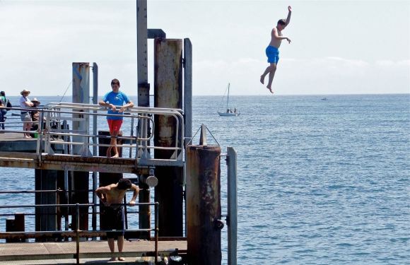 Jetty jumping, 9/2/13