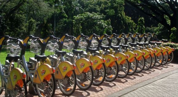 Bike rack, QUT, 16/4/13
