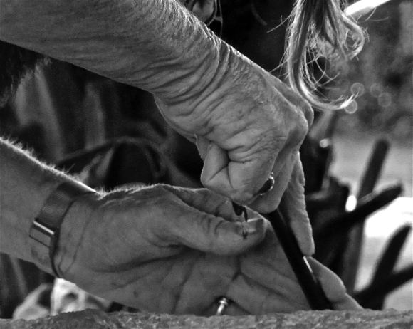 Sculptress' hands, 20/4/13