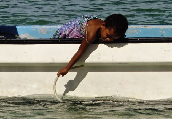 Child on boat, 23/5/13