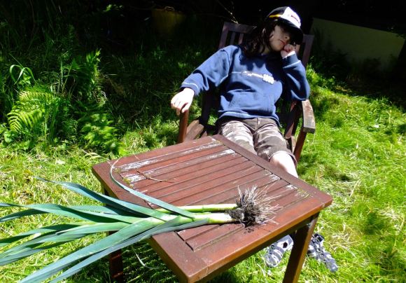 Joe and leeks, 1/6/13