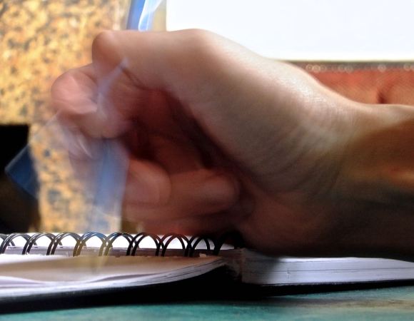 Clare writing, 7/6/14