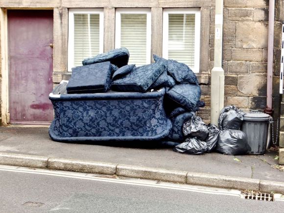 Bins and sofa, 21/8/14
