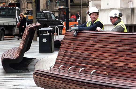 Outside the library, 12/11/14