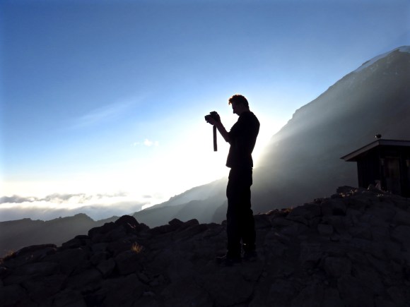 Steve at Barafu camp, 1/8/15