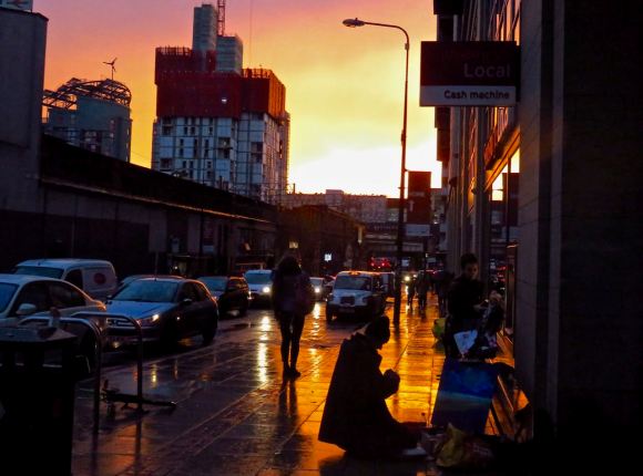 Sunset, Whitworth Street, 6/11/15