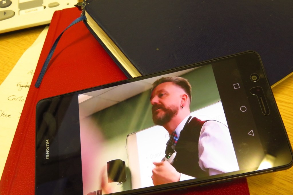 Sean on camera, 6/12/16