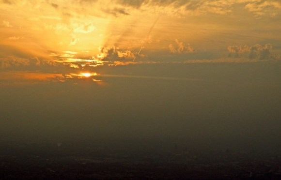 Sunset over Manchester, 21/6/17
