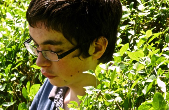 Joe in hedge, 8/7/17