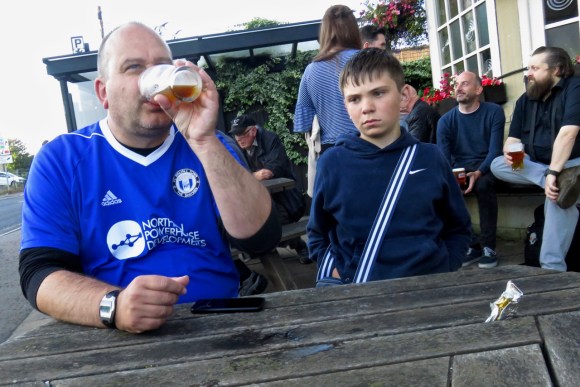 At the Three Pigeons, 15/8/17