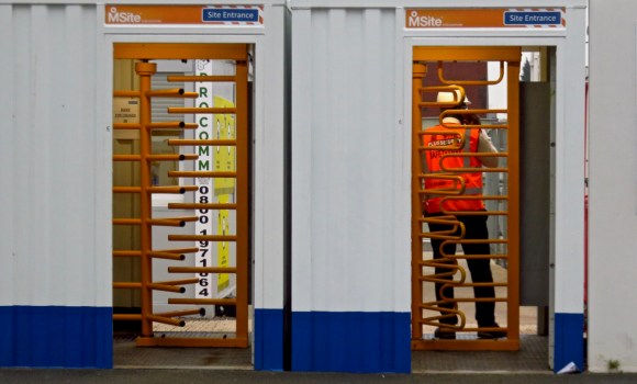 Site entrance, 27/9/17