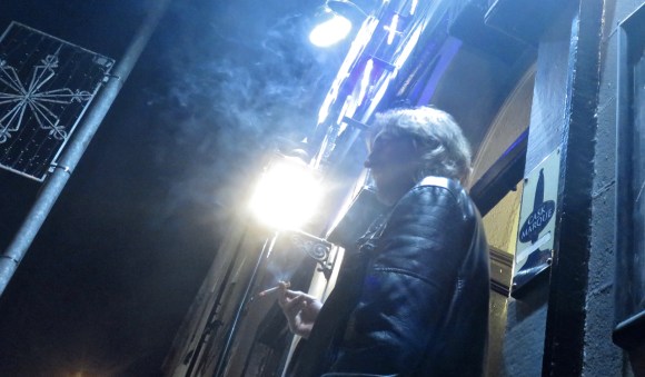 Gareth smoking, 3/12/17