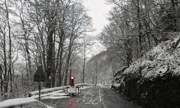 Lee Wood Road snow, 29/12/17