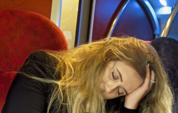 Asleep on train, 20/3/18