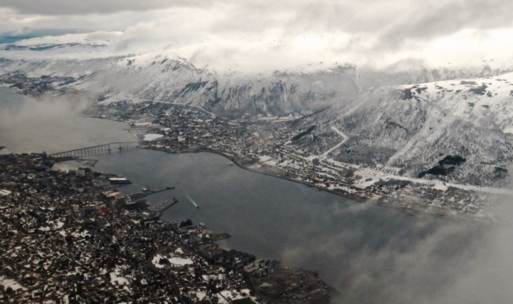 Tromsø after take-off, 26/4/18