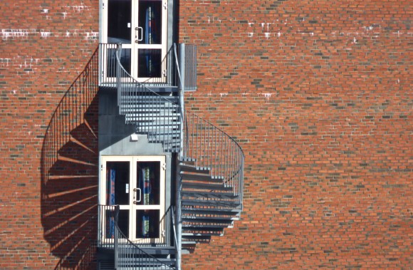 UiT fire exit, 23/4/18