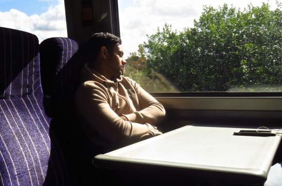 Asleep on train, 31/7/18