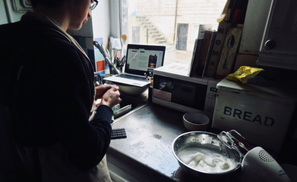 Joe making mousse, 11/11/18