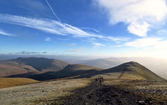 View east from Skiddaw, 2/1/19