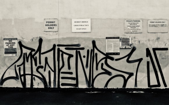 Parking graffiti, 10/2/19