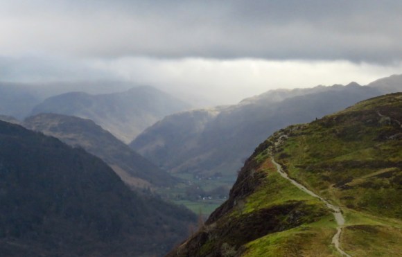Borrowdale from Catbells, 19/3/19