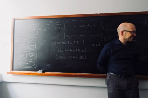 Andrea in his office, 30/4/19