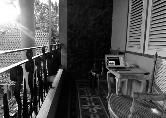 Working on balcony, 24/11/19