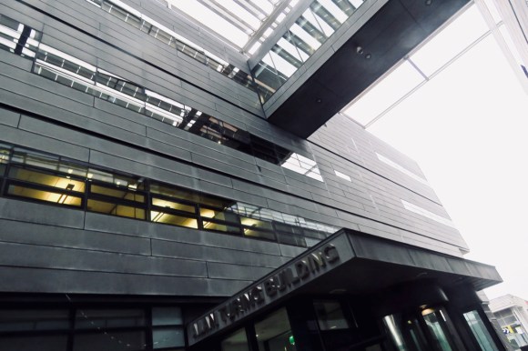 Turing building entrance, 15/1/20