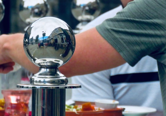 Reflections in square, 3/8/20