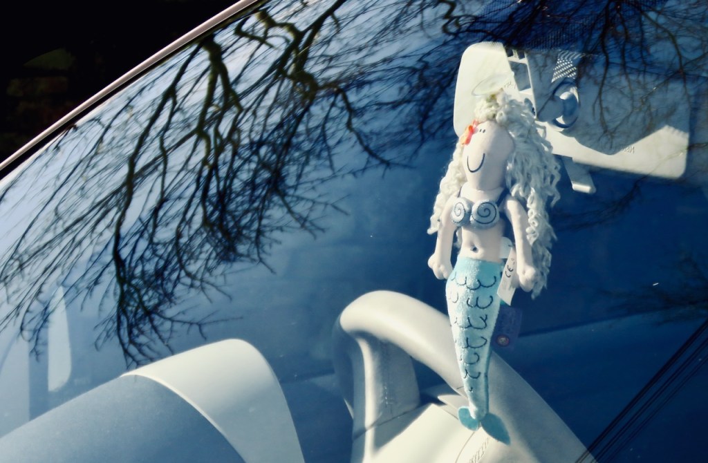 Mermaid in car, 15/2/21