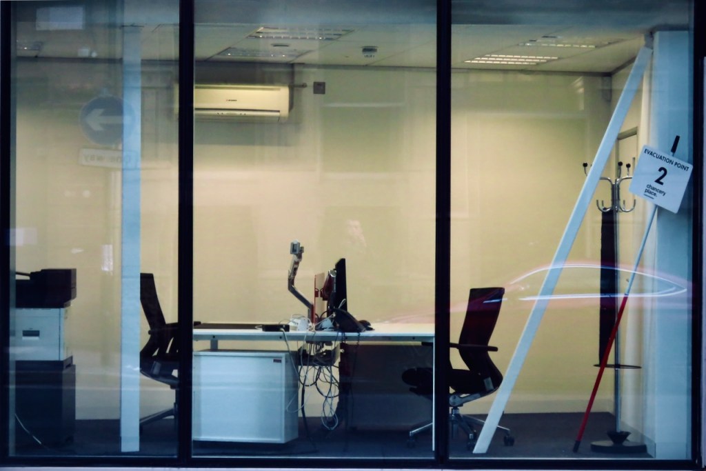 Empty office, Booth St, 19/5/21