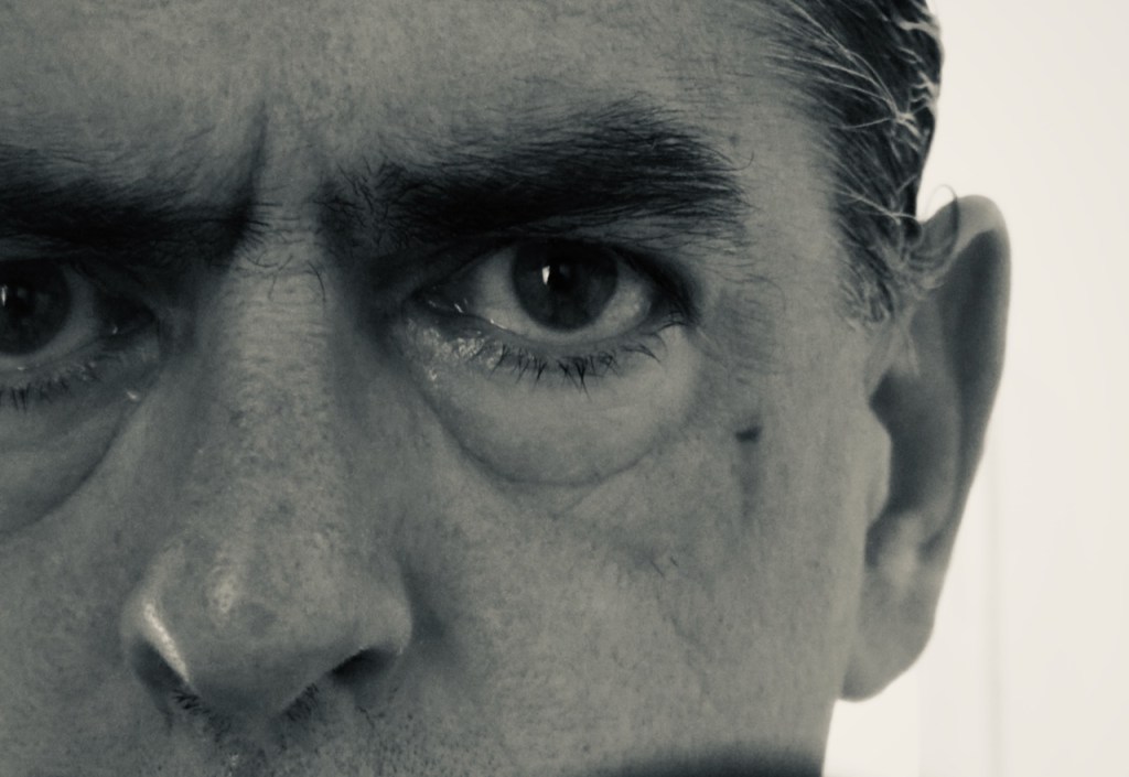 Selfie with shaving cut, 26/8/21