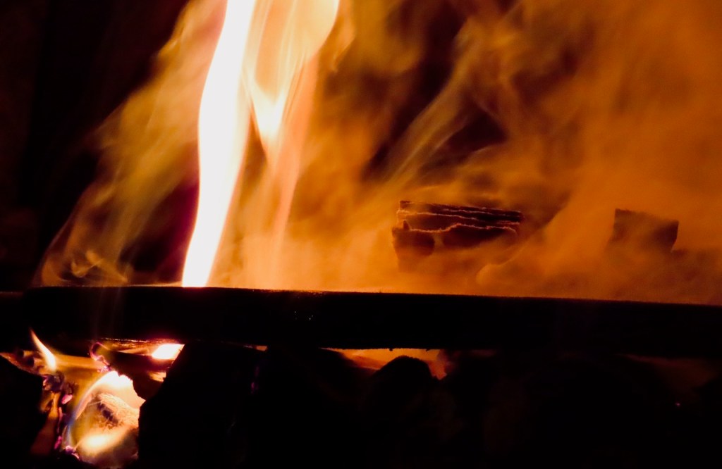 Fire in grate, 6/12/21