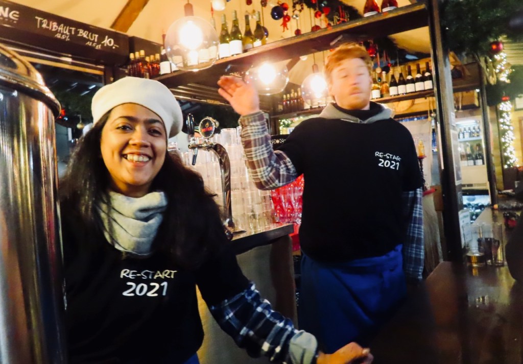 Mithila and colleague, 4/12/21