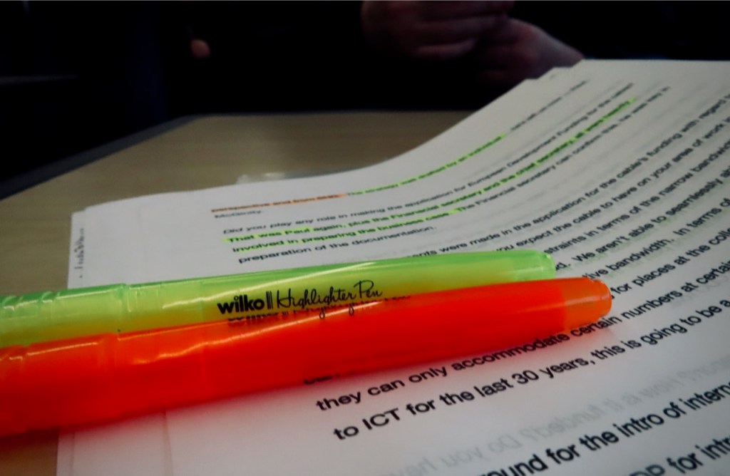 Highlighter pens, 28/2/22