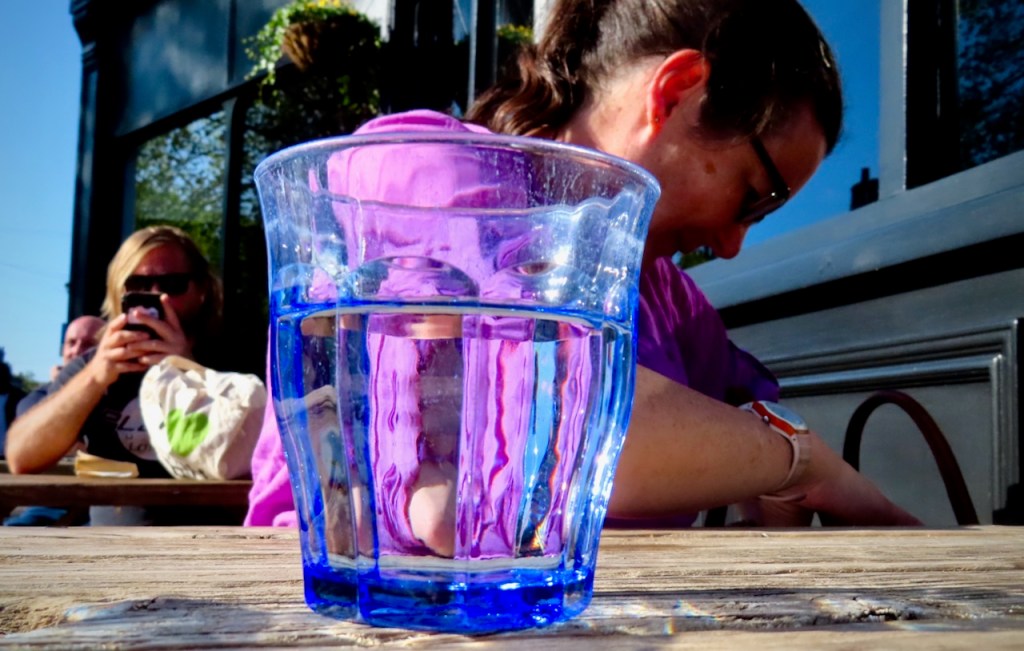 Clare in blue glass, 21/4/22