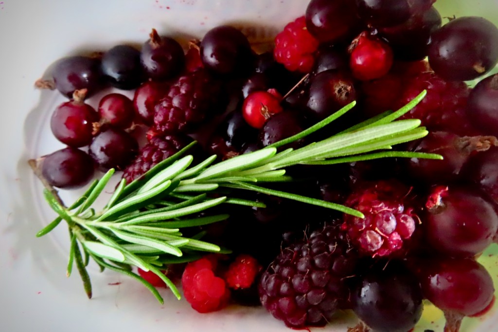 Berries and rosemary, 3/7/22