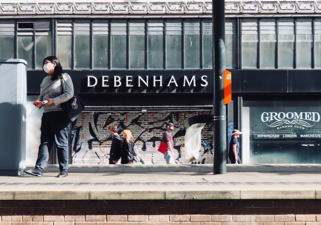 Debenhams closed, 1/9/22